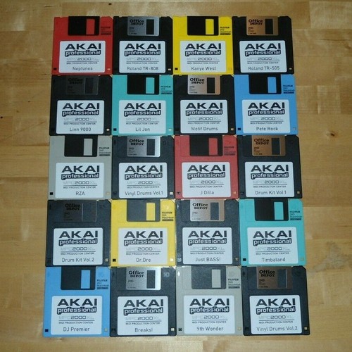 Akai mpc 2000xl x20 diskettes - akai,