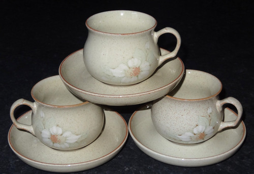 Denby daybreak tea cups - daybreak,