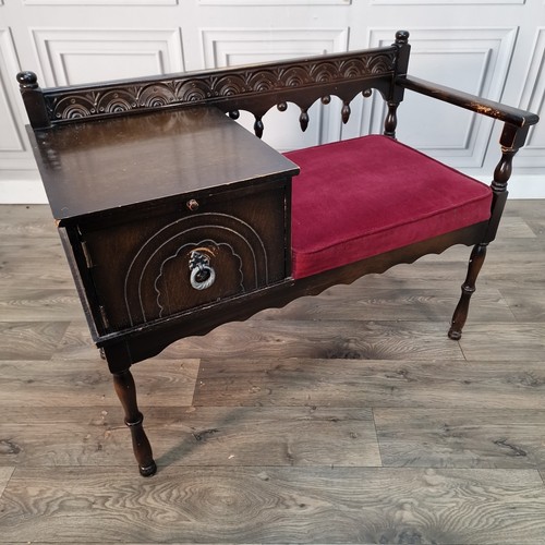 Vintage telephone seat - seat,