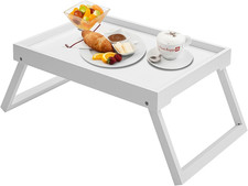 Bamboo bed tray table with - bed,