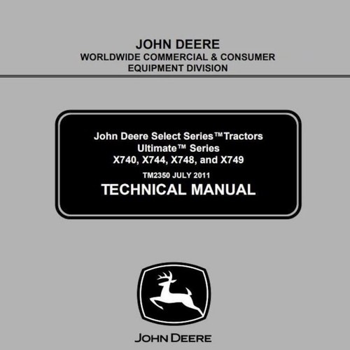 John deere x740 - x748, x749