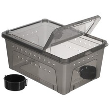 Tortoise Hibernation Box Reptile Feeding Kennel Breeding Case Spider Container