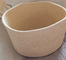 Beige Rope Storage Basket