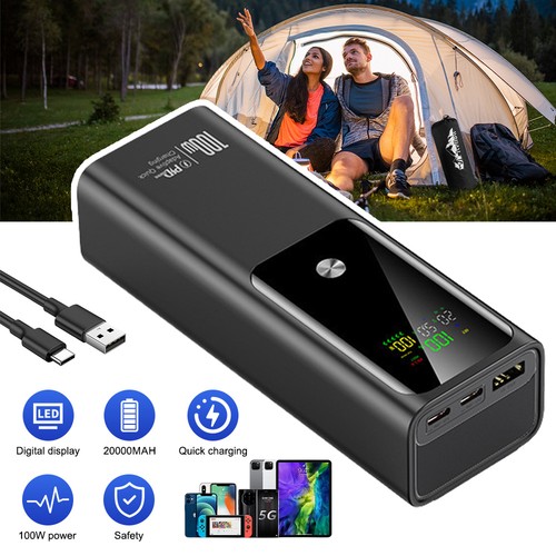 Power 20000mah bank 100w - 20000mah,