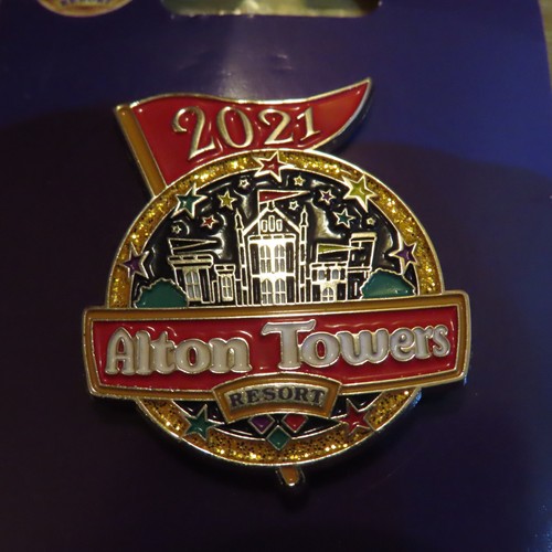 Alton towers 2021 logo pin - alton,