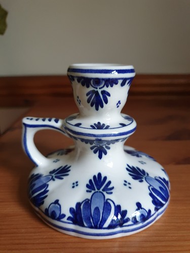 Vintage blue white delft - white,