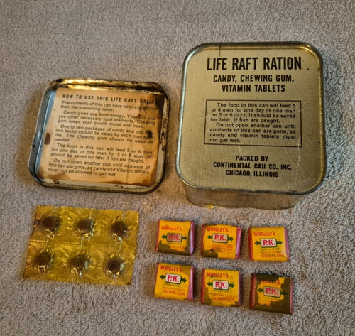 Ww2 life raft ration - us,