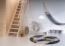 Wooden staircase kit loft - staircase,