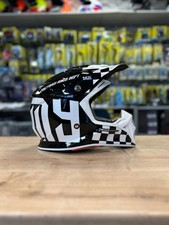NEW SUOMY SPEED MOTOCROSS ENDURO HELMET GLOSS BLACK WHITE ATV QUAD NEW DHMTB