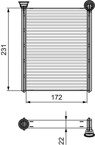 Fits valeo 811534 heat - fits,