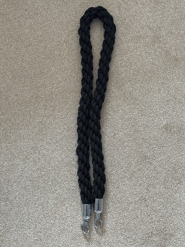Black divider nightclub rope - black,