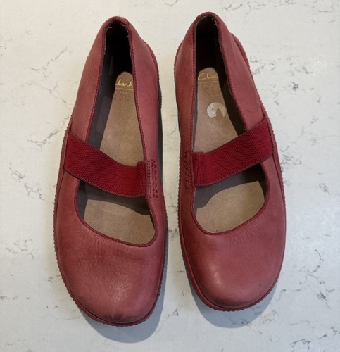 Clarks active air red leather - clarks,