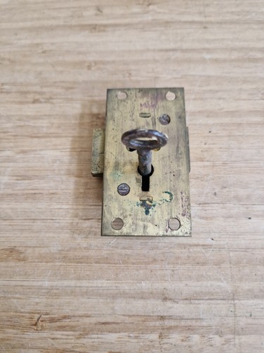 Vintage brass cabinet lever - vintage,