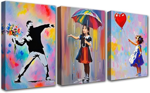 Banksy canvas wall art - banksy,