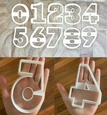Number Cookie Cutters 4.5"