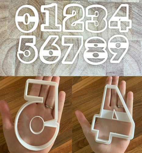Number cookie cutters - cookie,