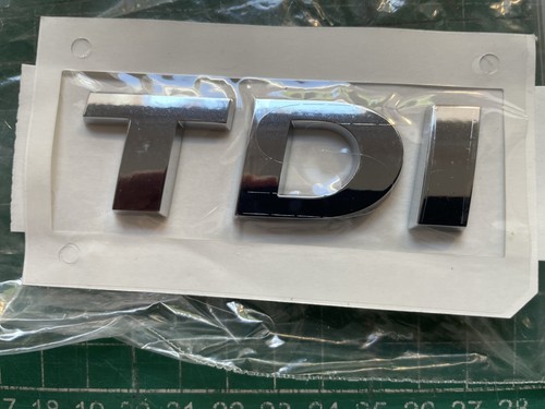 Audi tdi chrome badge - vw,