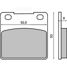 Rear Brake Pads for Suzuki GSX 550 EF - EFE 1986 1987 RMS 225100720
