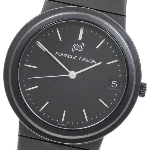 Porsche design date black dial - design,
