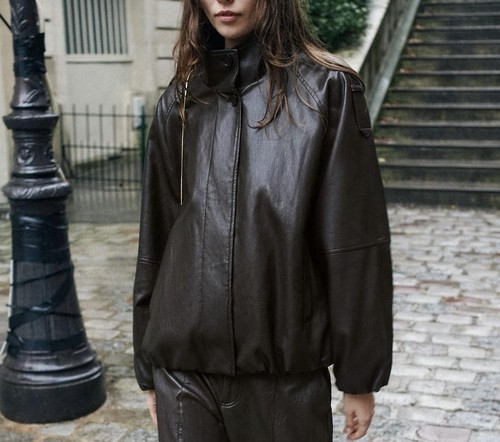 Zara size faux - zara, leather