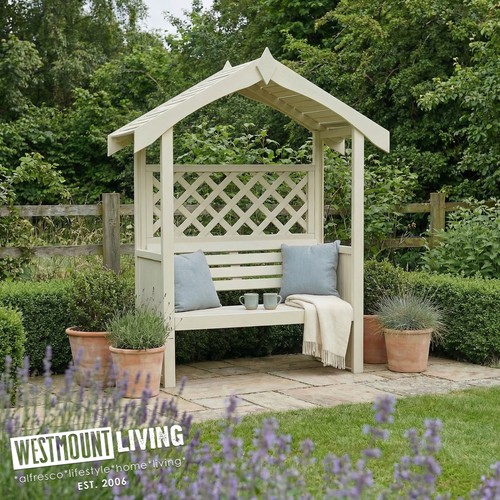 Classic garden arbour bench - garden,