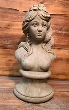 STONE GARDEN FEMALE BUST LADY