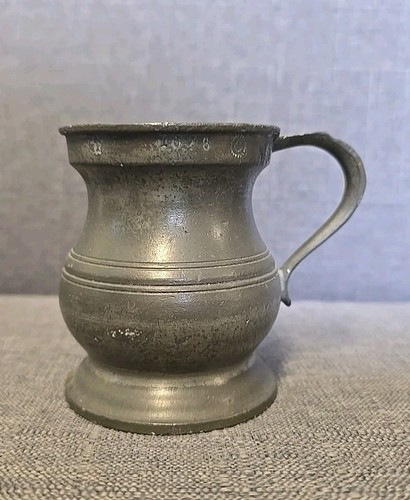 Vintage antique pewter - pewter, tankard