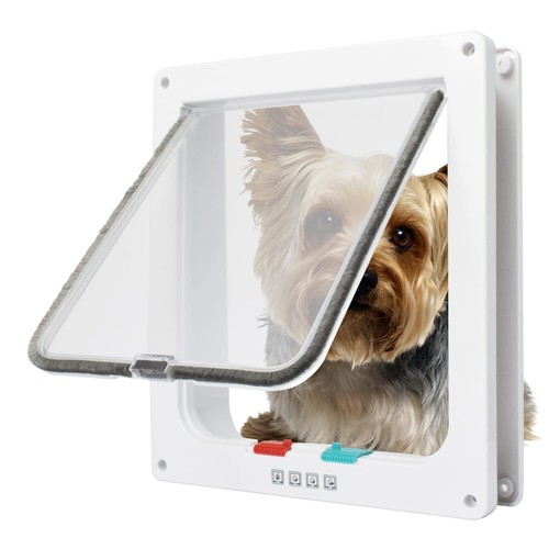 Cat flap door way locking - way,