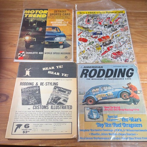 Vintage hot rod mags - 4, drag