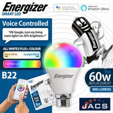 Energizer Wifi Smart LED 9W Gls B22 800lm Colour Changing Bulb