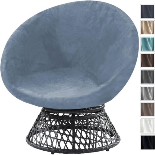 Velvet round saucer chair - round,
