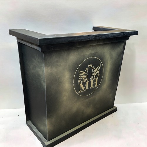 Home bar wooden black - bar,