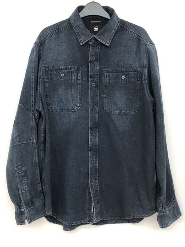 Star raw overshirt mens - g,