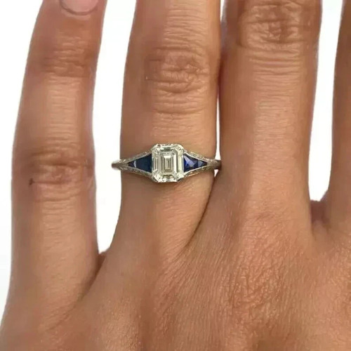 Art deco style emerald - art,