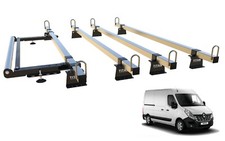 Van Roof Rack 4 Bars RENAULT MASTER 2010-2024 Construction Grade with roller