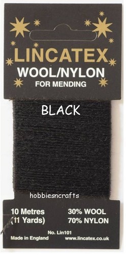 Black thread for darning - thread,
