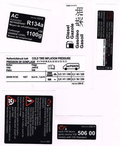 Service sticker set - .vw,