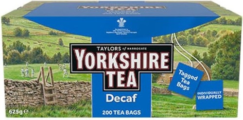 Yorkshire tea decaf 200 tagged - 200,