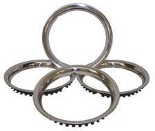 14 Inch Stainless Steel Wheel Trim Beauty Rings x4 VW T25 T3 1979 - 1992