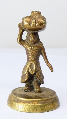 Indian woman brass - indian, figurine