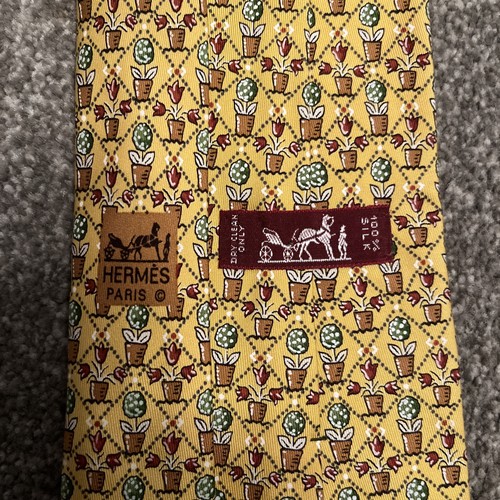 Hermes silk tie 7692 - hermes, made