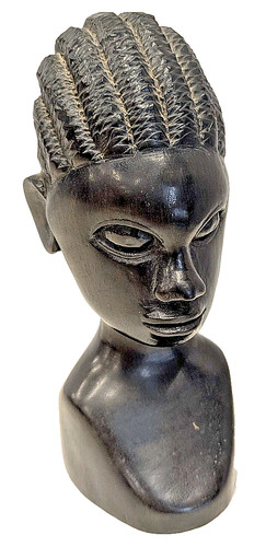 Hand carved ebony wood - carved,