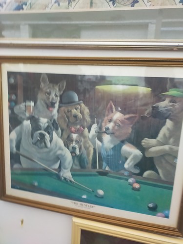 Framed art print titled - print,