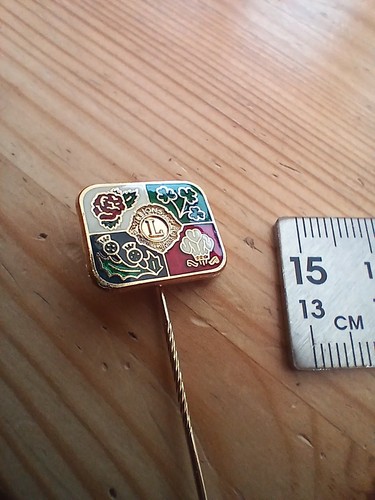 Vtg lions international - uk, pin