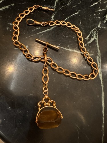 Spinning fob antique - fob, rose