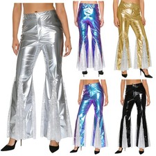 Womens Shiny Metallic 70s