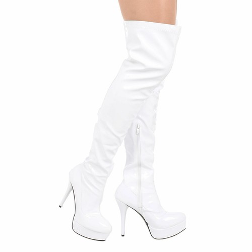 Platform thigh high boots - platform,