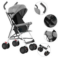 Foldiing Baby Stroller Buggy Pram Pushchair W/ Sunshade Foot Brake for Travel UK