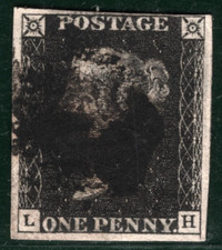 PENNY BLACK 1840 QV Stamp GB