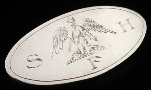 Sterling silver nursing badge - silver,